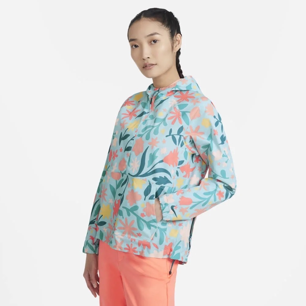 New Nike Sportswear Floral Repel Anorak Jacket Women's Size L CW1427-382